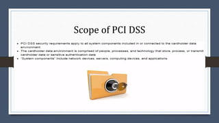 Scope of PCI DSS
 