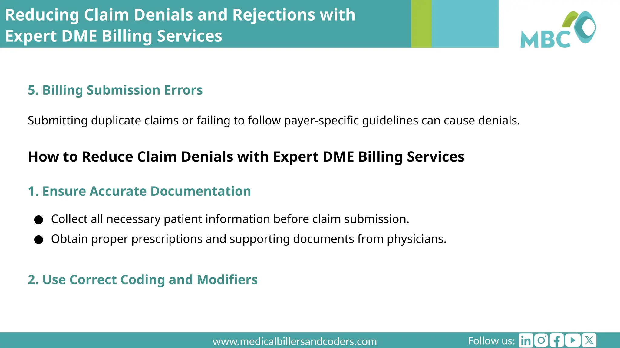 Reducing Claim Denials and Rejections with Expert DME Billing Services.pptx