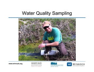 www.winrock.org
Water Quality Sampling
 