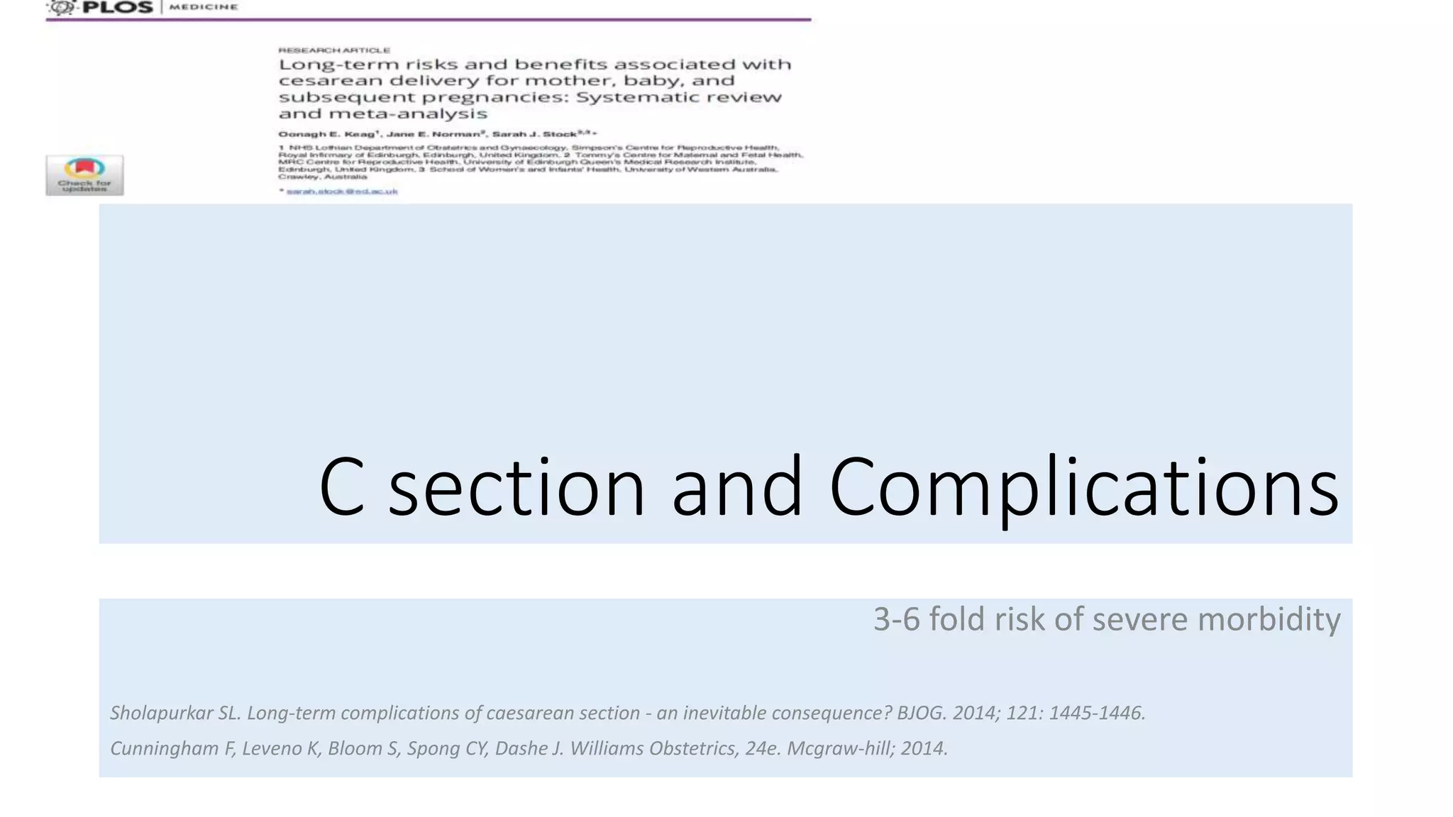 Reducing cesarean section rate. a national demand | PPTX