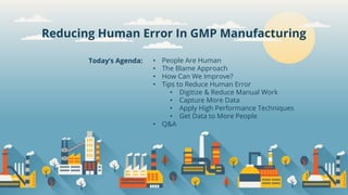 Reducing Human Error in GMP with Automation | PDF