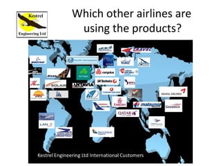 Which other airlines are
using the products?
 