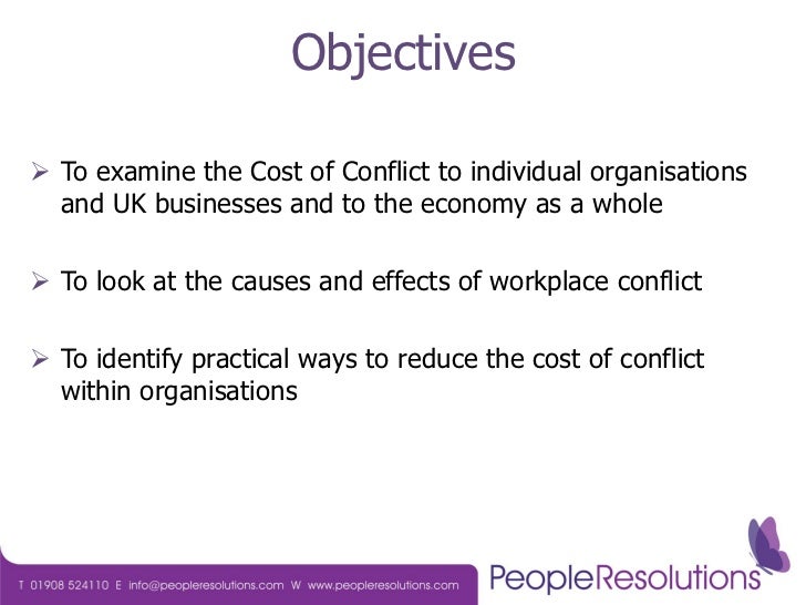 Reducing the Cost of Conflict