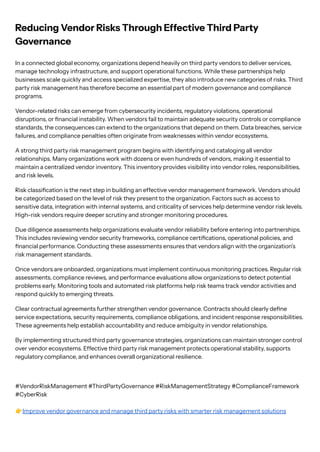 Reducing Vendor Risks Through Effective Third Party Governance.pdf