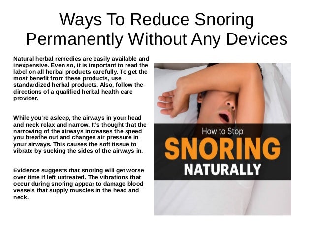 Natural Ways To Reduce Snoring Natural Ways To Reduce Snoring
