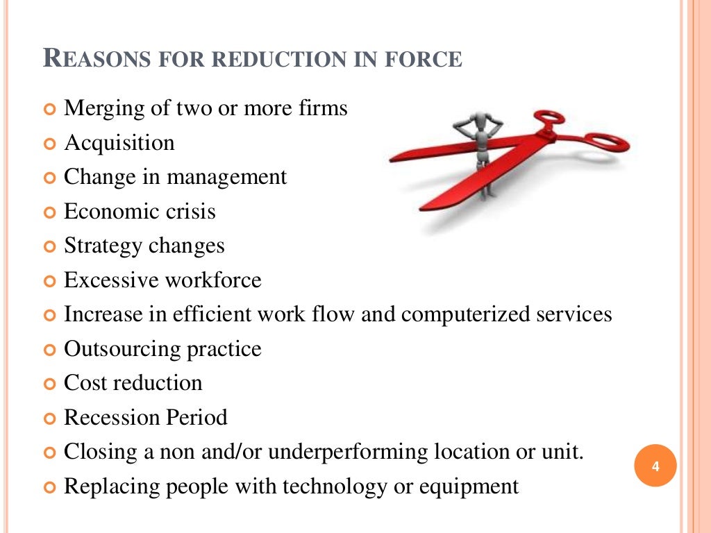 Reduction in force