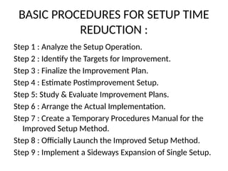 REDUCTION IN SETUP TIME FOR BENDING OPERATION.pptx