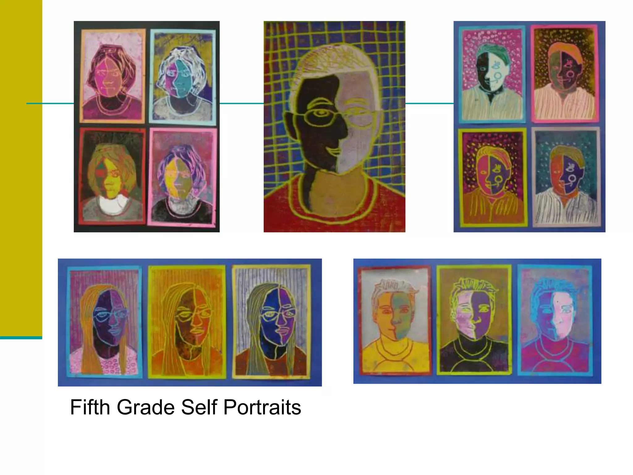 Fifth Grade Self Portraits