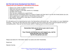 Job Hunt - Redundancy & Stress 