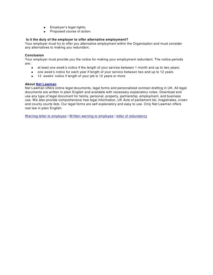 a warning letter to an employee
