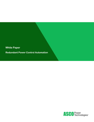 White Paper
Redundant Power Control Automation
 