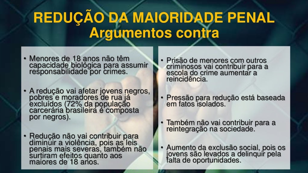 Redução da maioridade penal (1) Redução da maioridade penal (1)
