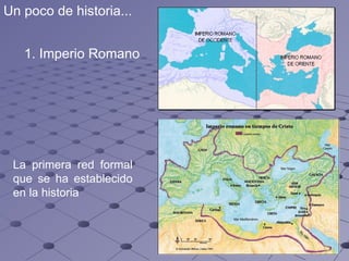 La primera red formal que se ha establecido en la historia 1.  Imperio Romano Un poco de historia...   