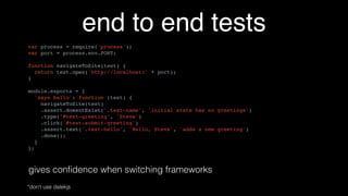 scaling application
react alt
store
reducer
reducer
reducer
store
store
store
 