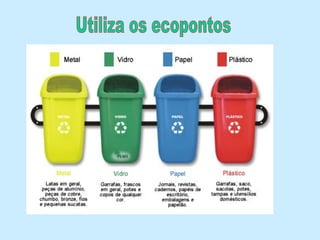 Utiliza os ecopontos 
