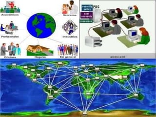 Es un conjunto de equipos
   informáticos conectados entre sí por
 medio de dispositivos físicos que envían
   y reciben impulsos eléctricos, ondas
electromagnéticas o cualquier otro medio
    para el transporte de datos, con la
           finalidad de compartir
información, recursos y ofrecer servicios.
 