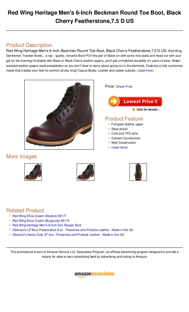 red wing heritage men's beckman round