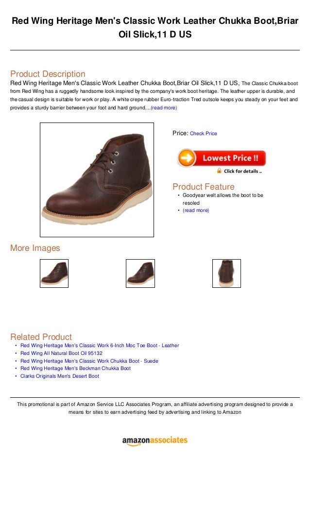mens red wing chukka boots