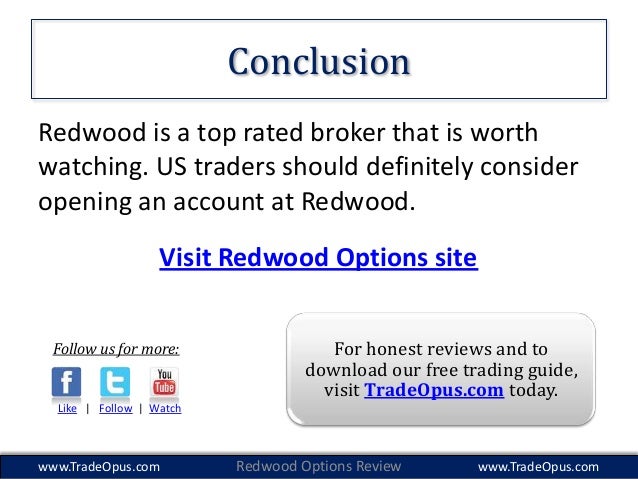 Redwood binary options review