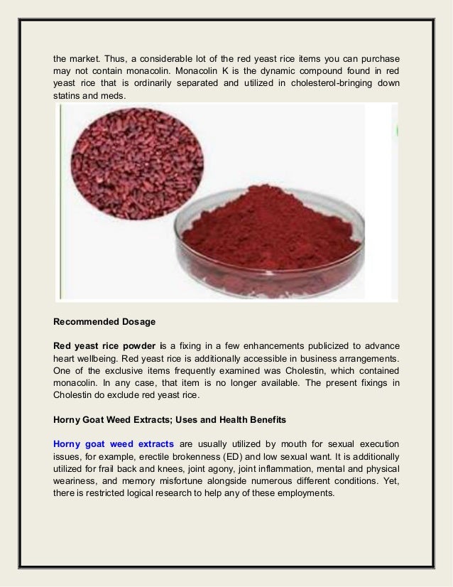 Red Yeast Rice PowderFeatures and Importance