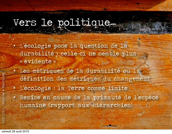 Rencontre ecologique d'ete