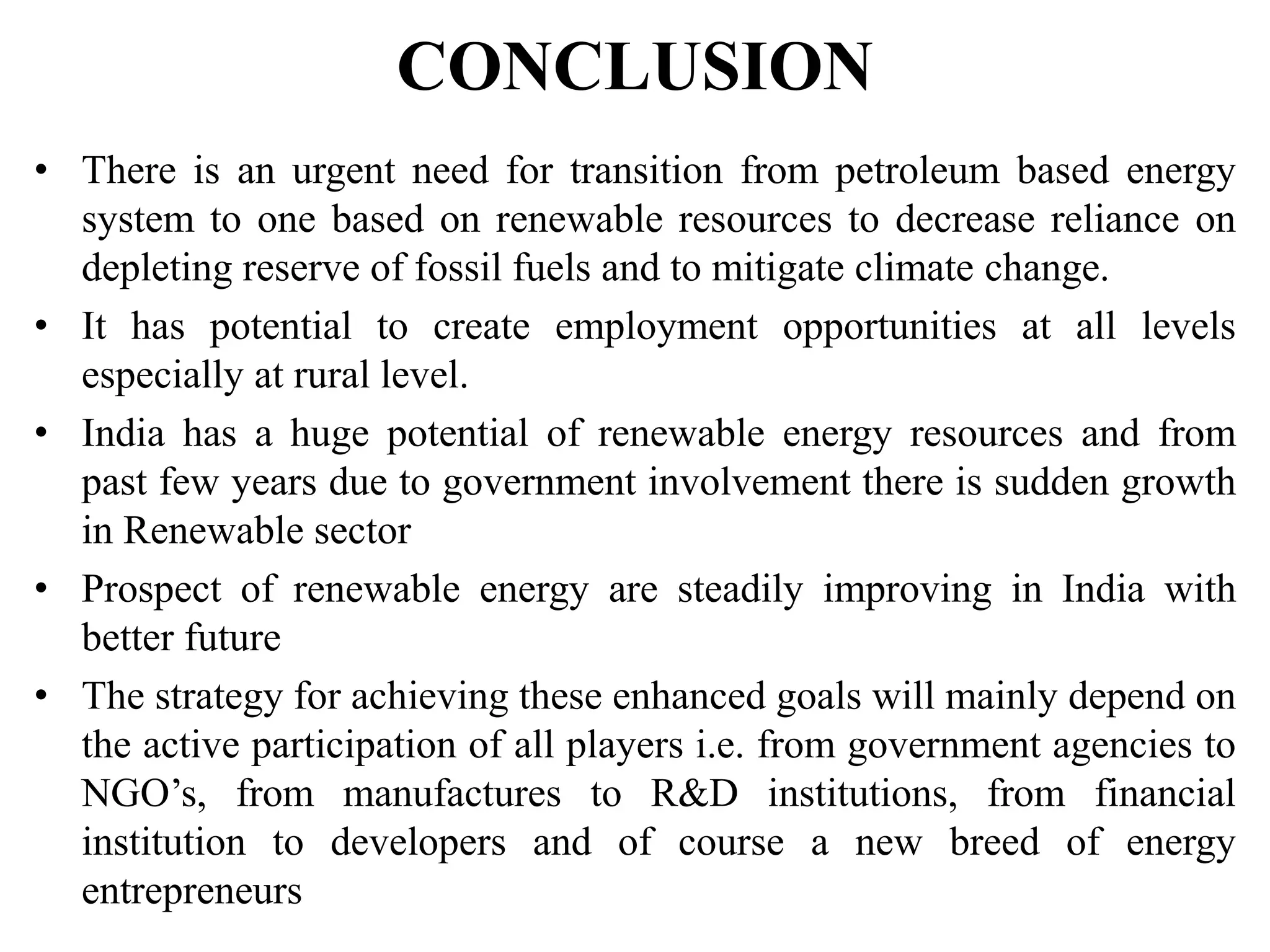 Scenario of renewable energy sources | PPTX