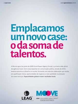 51EM EVIDÊNCIA | Edição Especial
AAAAA MMMMooooooooveveveve aaaagogogogorararar ffffazazazaaz ppppararartetete ddddaaa LELELEL AGAGAG (((LoLoLocacacalll ExExExpepepepertrtrtrt AAAgegegegegencncncn yyyy GrGrGrGrououououp)p)p)p),,,, aaaa prprprprimimimmeieieeie rararararaa rrrrrededededededeeeee glglglglgloboboboobobalalalalal
dededededed aaaagêgêgêgêncncncnciaiaiaassss lolololocacacacaaisisss... CoCoCoCoC mmmmm nonoonossssssaaa exexexexpepepepepertrtrtrtisisisiiseee ememememm ccccomomomununununiciciccaçaçaça ãoãoãoão ppppúbúbúbúblilililicacacaca,,,, atatatatrarararaavévévévééssss dadadaddda LLLLEAEAEAEAEAG,G,G,G,G,
tetetettererereemomomomomossss papapaparcrcrcrceieieieirorororossss nonono BBBBrarararaasisisis lll eeee nononoo mmmmununundodododo,,, fofofoformrmrmmmanananandodododo uuuumamamama rrrrededededeeee dedededee ccccololololababababa orororororo açaçaççaça ãoãoãoãoão qqqqqueueueueue rrrrresesesesesulululululltatatataa
emememememe qqqqquauauauualilililifififificacacacaaçãçãçãçãoooo múmúmúmútutututua,a,a,a oooopopopoportrtrtr unununu ididididadadadadeseseses ddddeeee nenenenegógógógóciciciciosososos eeee mmmmaiaiaiaissss ququququalalalala ididididdadadadadaddeeeee nananananaa pppppprererererestststststaçaçaçaçça ãoãoãoãoão
dedededede nnnnososoosssosososos sssss seseseservrvrvrvviçiçiçiççosososos... EsEsEsEspepepepecicicic alalalalididididadadadadeseseses gggglolololobabababaisisisis ttttrarararazezezezemmmm rerereresusususultltltltadadadadosososososs lllococococo aiaiaiaais.s.sss
wwwwwwwwwwwwwwwwww...agagagagagaga enenenenciciciciiamamamammmooooooooooovevevevevee.c.c.c.comomomomomm.b.b.b.b.bbrrrrr5555555111111 3333333333333030303030330 222222202020202022 00000
Emplacamos
umnovocase:
odasomade
talentos.
 