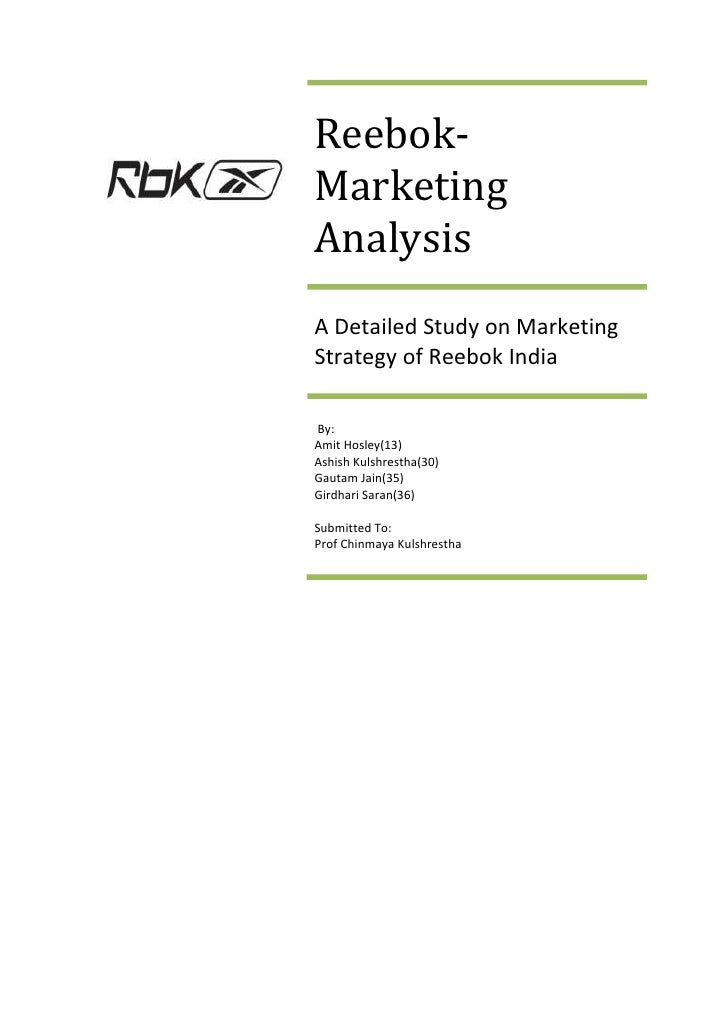 Reebok marketing analysis