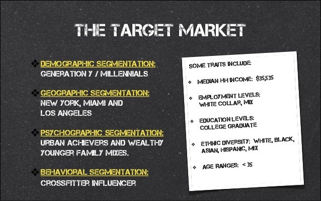 reebok target market