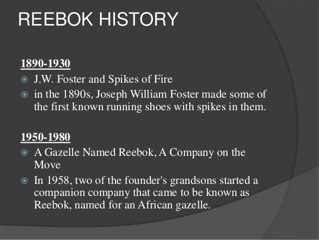 reebok history pdf