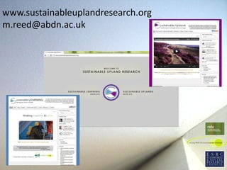 Sustainable Uplands: Our pathway to impact