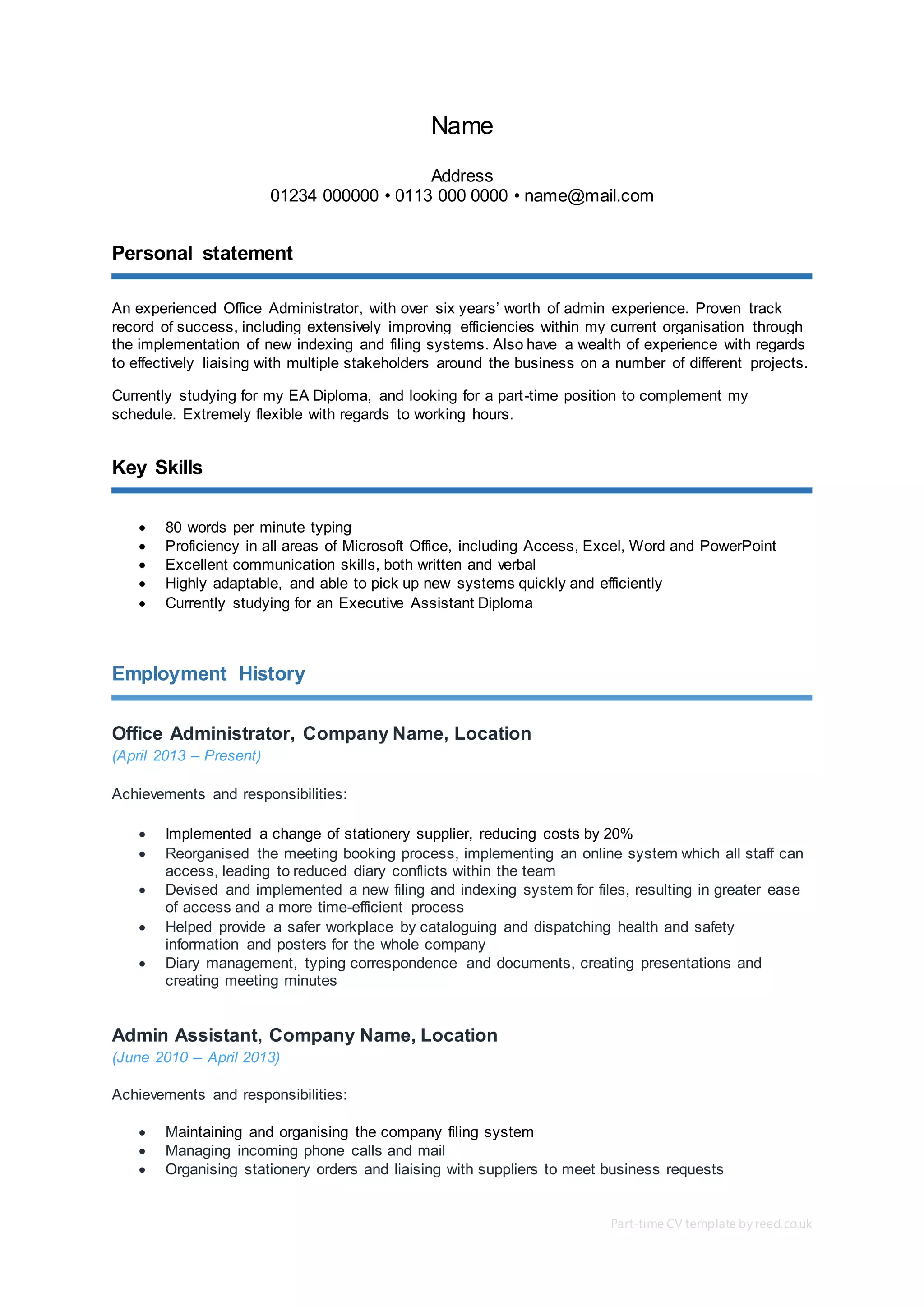 cv template | PDF