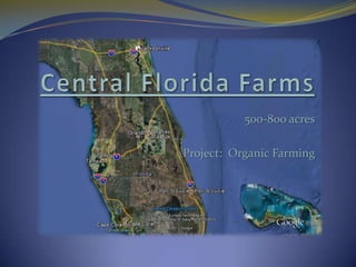 500-800 acres

Project: Organic Farming
 