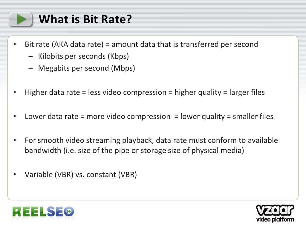 What is Bit Rate?