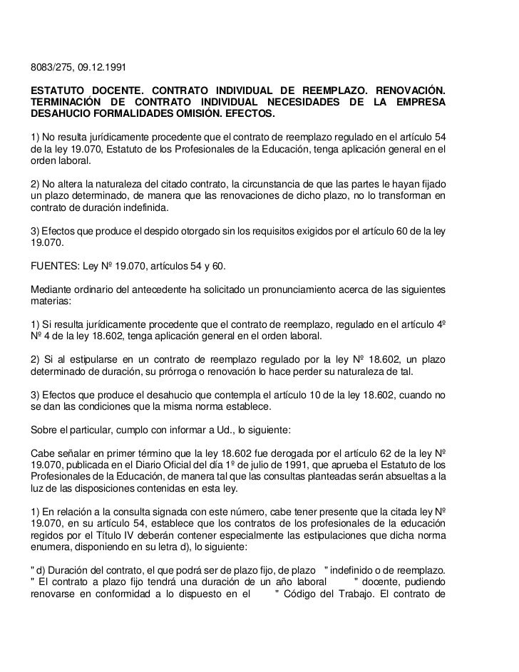 Reemplazo docente