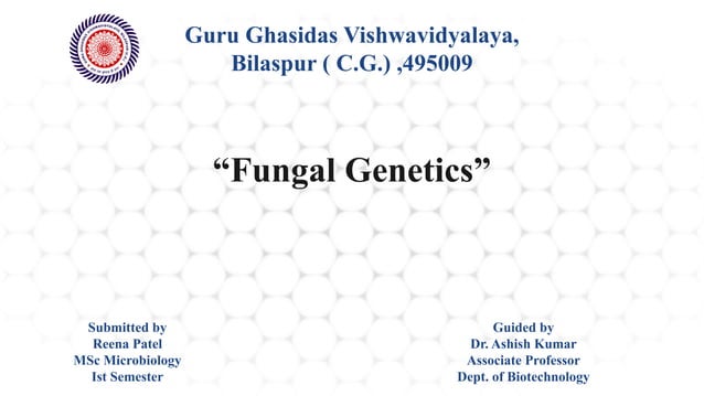 Fungal Genetics : Unlocking the Secrets of Fungal Genetics: From Model ...
