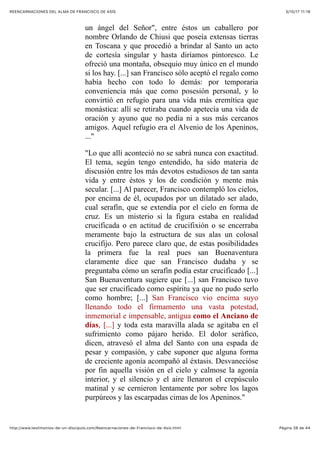 REENCARNACIONES DEL ALMA DE FRANCISCO DE ASÍS | PDF