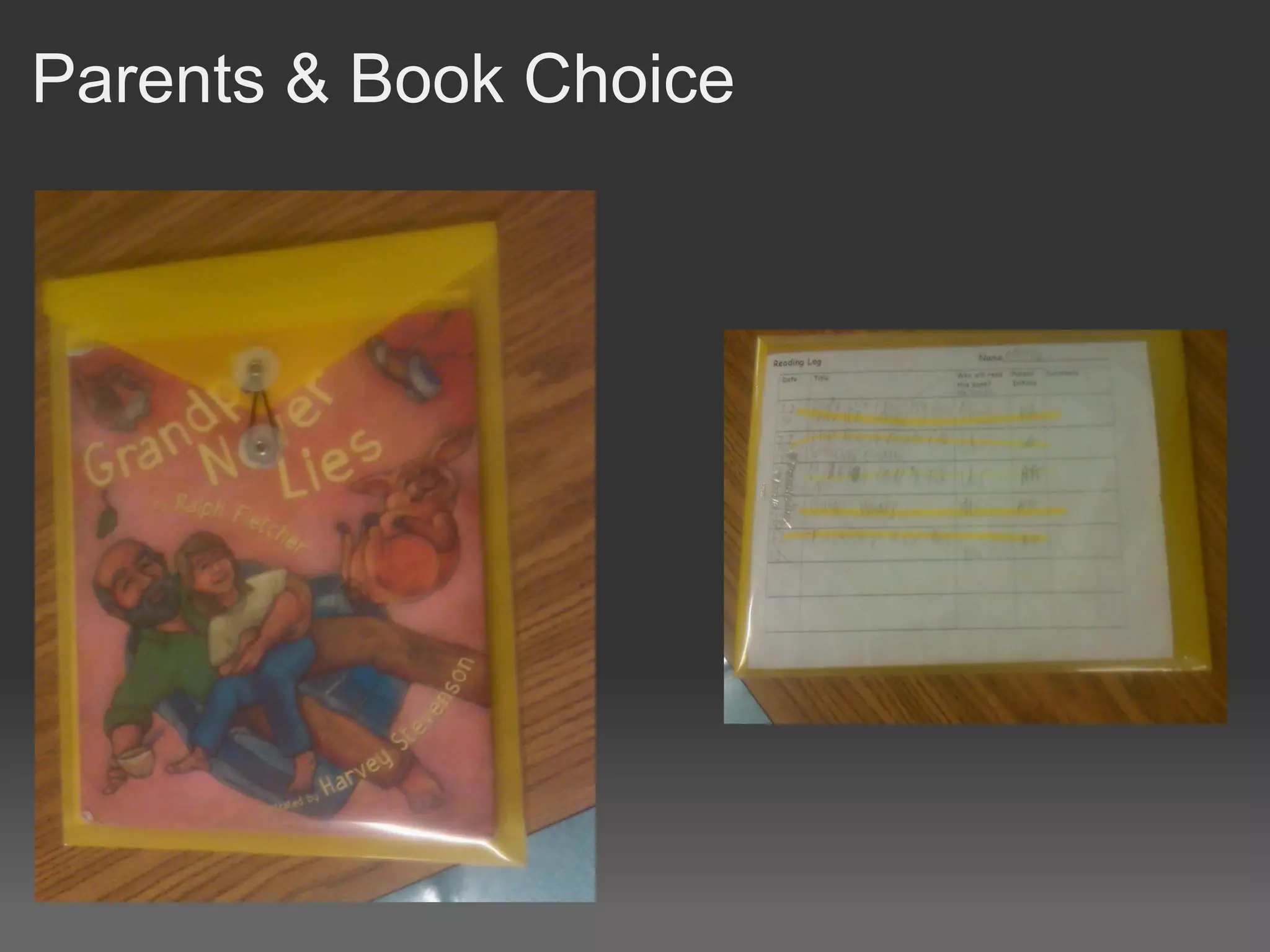 Parents & Book Choice
 