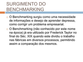 Reengenharia de Processos - Benchmarking