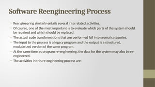 Re Engineering Software.pdf Comprehensive Overview of Software Reengineering Processes and ...