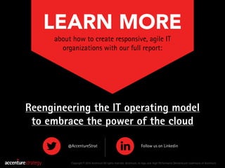 Operating Model Visual Accenture Reengineering The IT Operating Model to Embrace The Power Of The Cloud ...