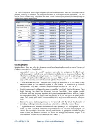 Oracle White Paper: Re-Engineer Your Cash Flow Cycle With Oracle Credit ...