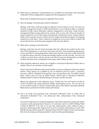 Oracle White Paper: Re-Engineer Your Cash Flow Cycle With Oracle Credit ...