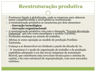 Reestruturação Produtiva - Brasil | PPTX