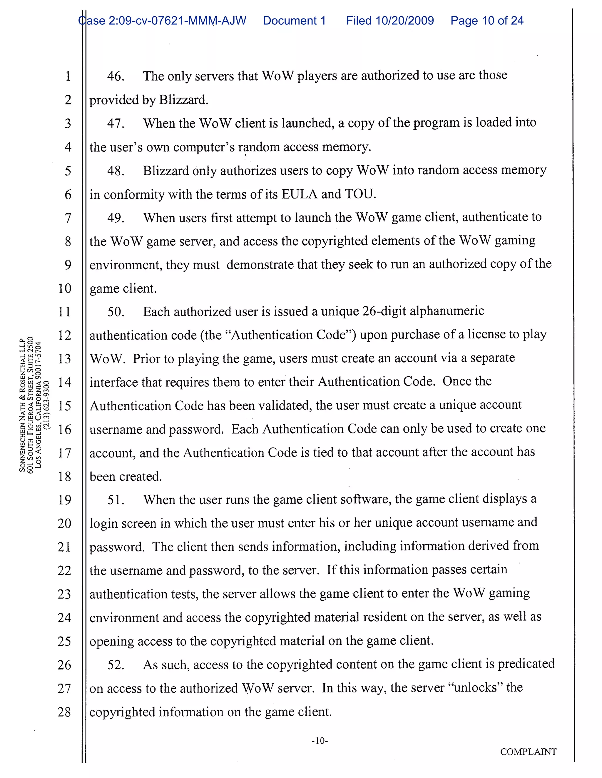 Case 2:09-cv-07621-MMM-AJW   Document 1   Filed 10/20/2009   Page 10 of 24
 