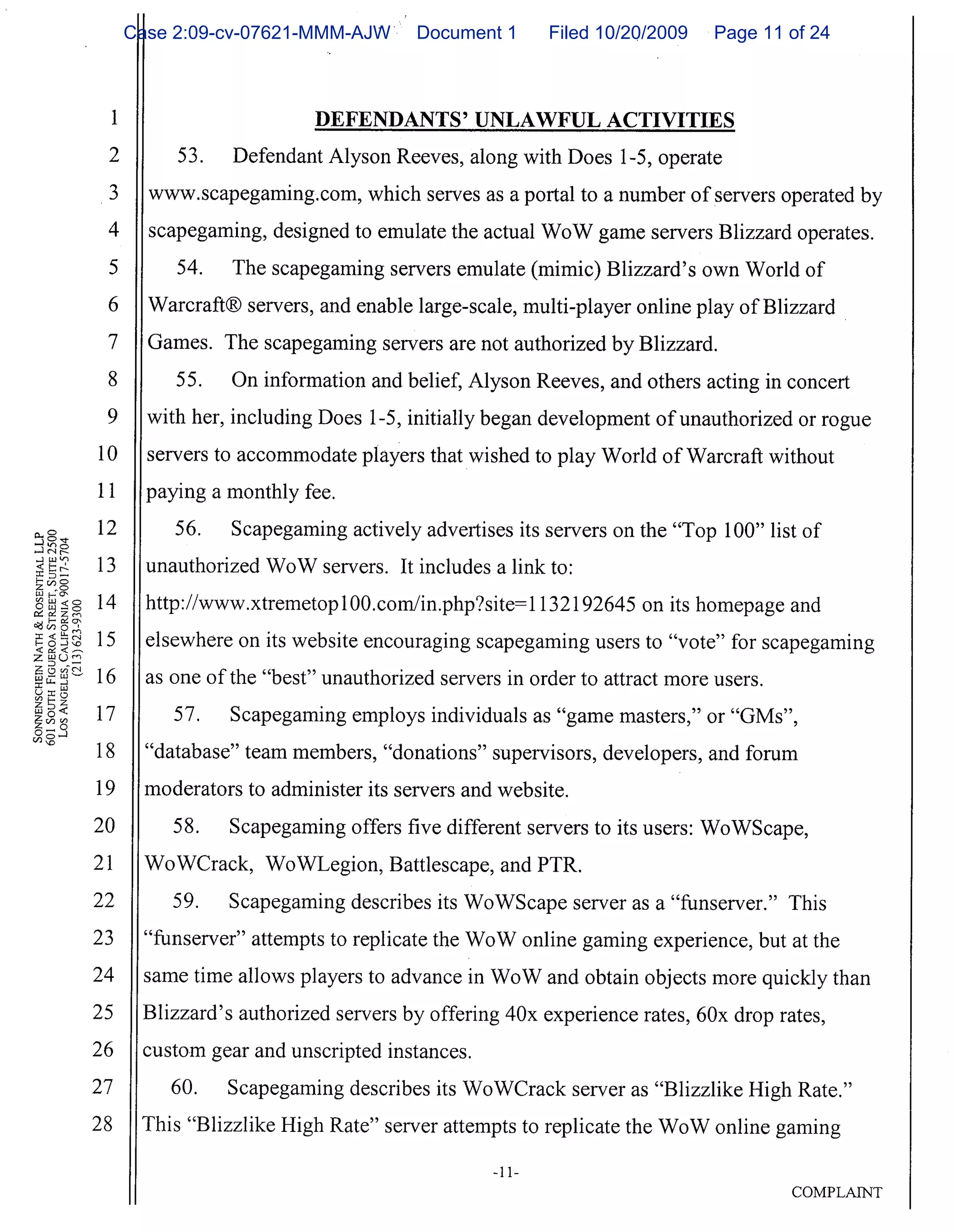 Case 2:09-cv-07621-MMM-AJW   Document 1   Filed 10/20/2009   Page 11 of 24
 