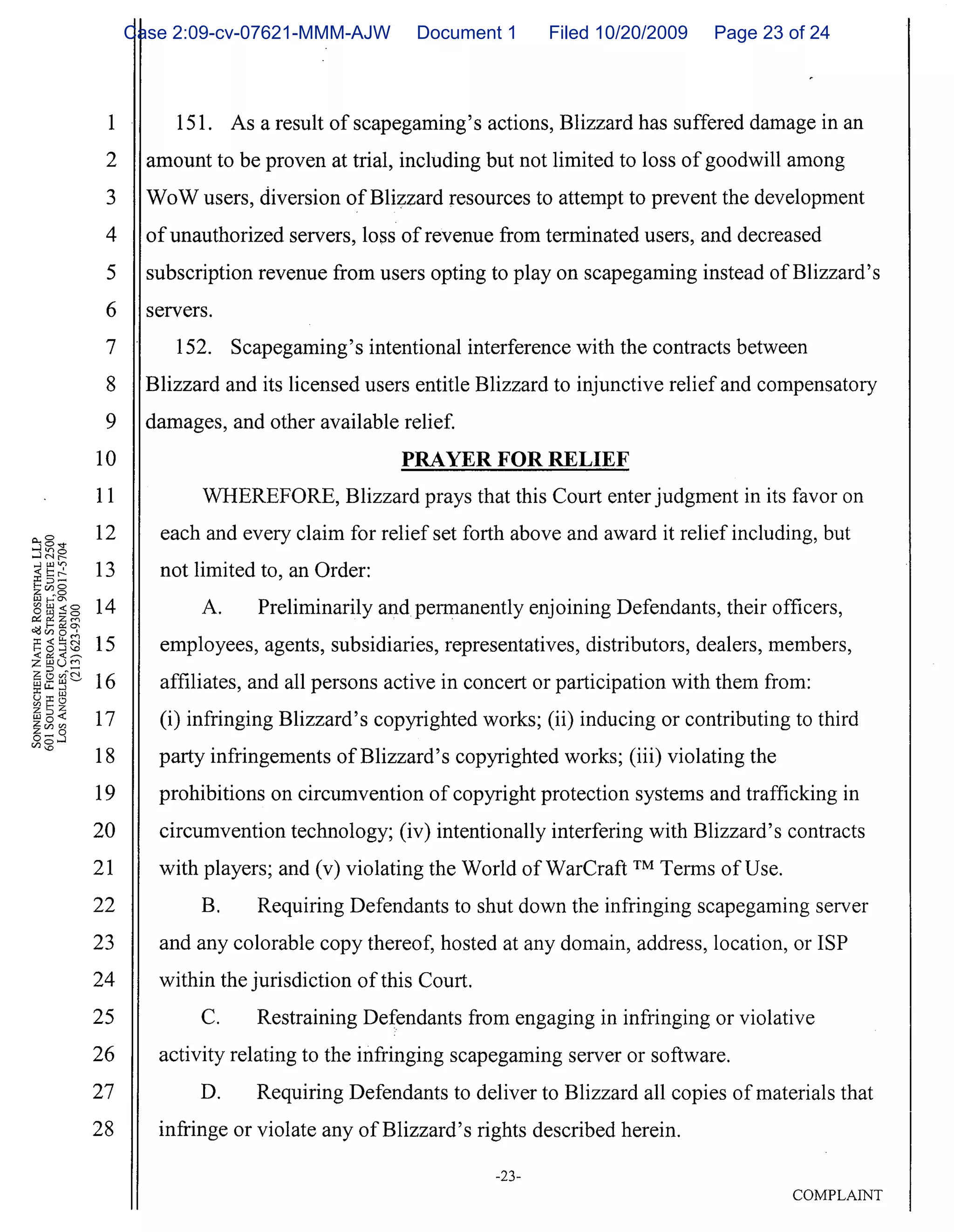 Case 2:09-cv-07621-MMM-AJW   Document 1   Filed 10/20/2009   Page 23 of 24
 