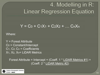 Reeves: Modelling & Estimating Forest Structure Attributes Using LiDAR ...