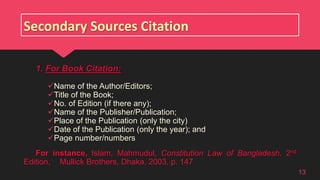 Source Notes Definition Reference in Legal Research | PPTX