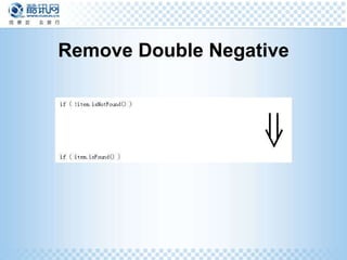 Remove Double Negative 